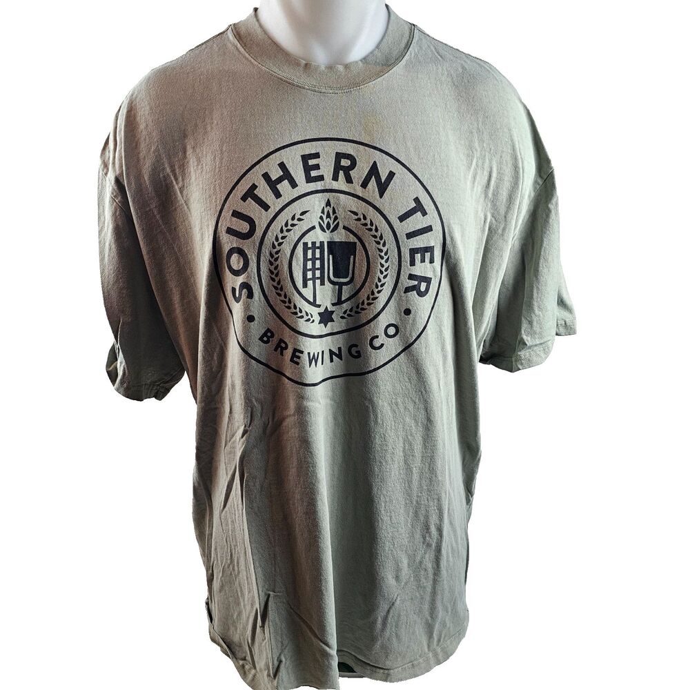 Southern Tier Brewing Co T Shirt Mens XL Green Beer Brewery Graphic Tee Logo
